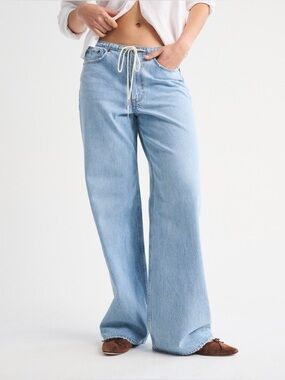Curve Love Low Rise Ultra Loose Drawstring Jean